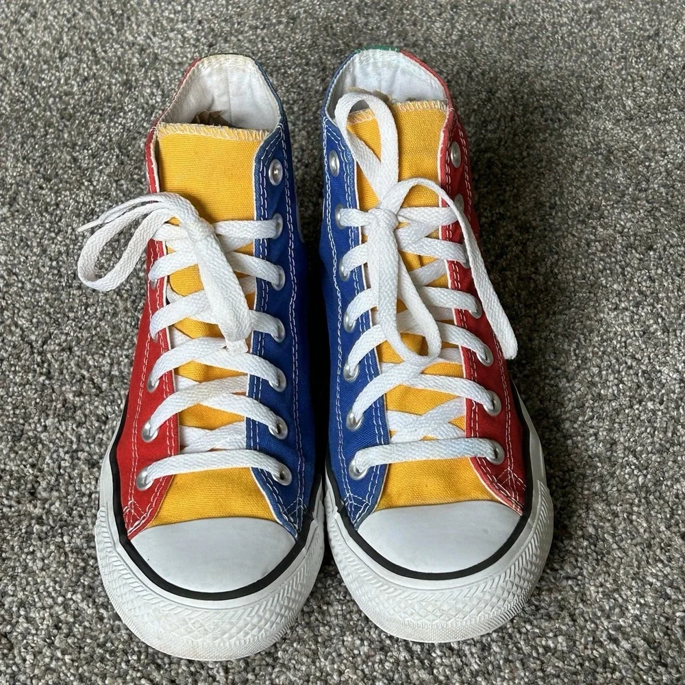 Converse Chuck Taylor All Star Colorblock High Top Sneaker Women's 8/Men's 6 $70 - Picture 4 of 10